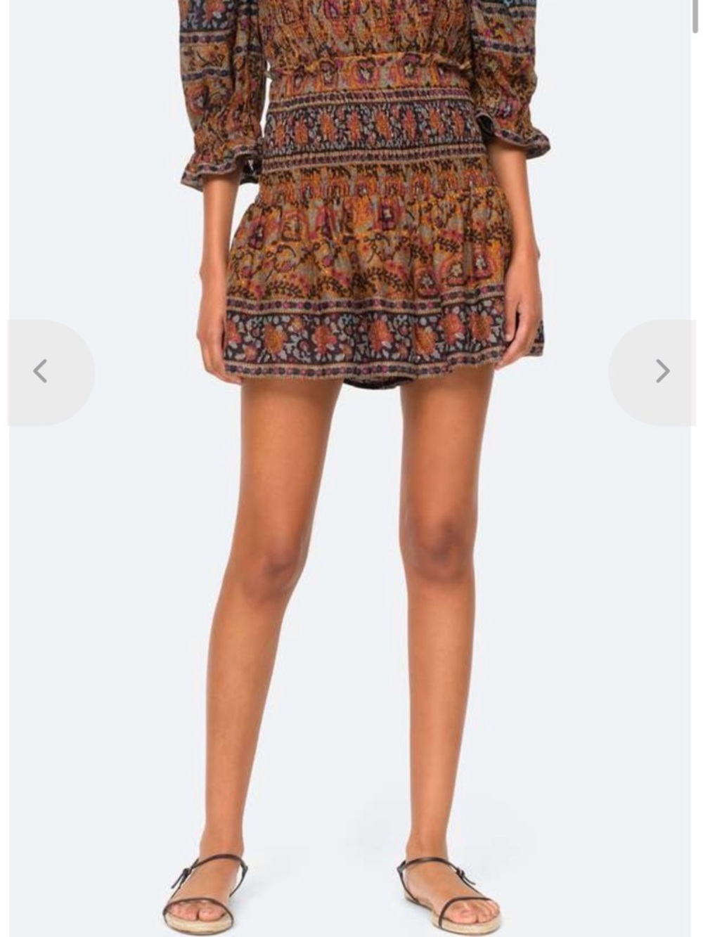 SEA NEW YORK ROSITA SHORTS XS Cotton Boho Summer